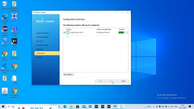 Installing process of MySQL смотреть онлайн