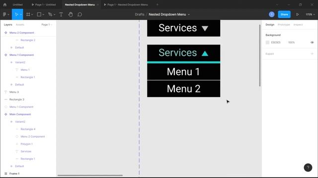 Multi-level Nested Dropdown Menu in Figma | Figma Nested Components and Variants (2021) смотреть онлайн