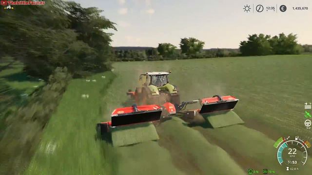 Harvesting & Selling Field Grass & Making Grass Silage ⭐ Greenwich Valley #79 ⭐ FS19 TimeLapse смотреть онлайн