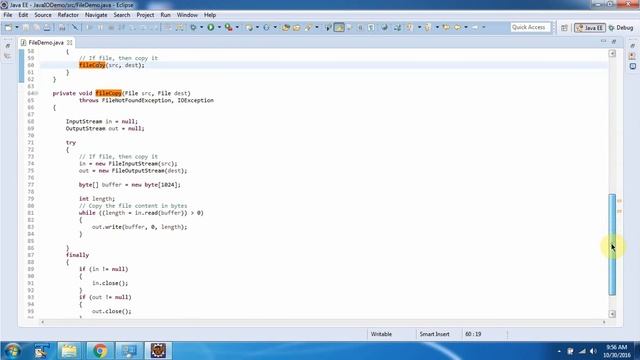 How to copy the directory content using recursive copy in Java? | Java File | Java IO смотреть онлайн