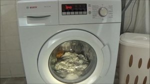 Blouses / shirts wash 60 degrees BOSCH WAB28220 washing machine program, test example movie #322
