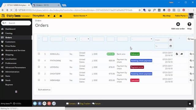 Mark orders with returned products in the order list of ThirtyBees and PrestaShop смотреть онлайн