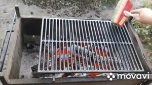 Самый правильный обжиг или прожарка чугунной решетки для гриля!