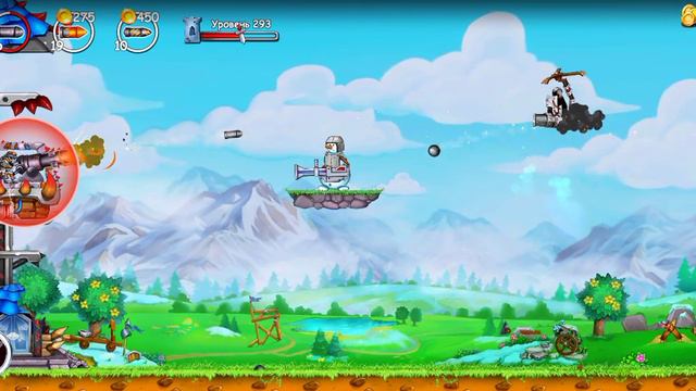 прохожу 293 уровень и 294 + бонусный уровень в The Catapult 2