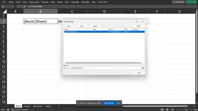 Use GET.WORKBOOK to List Worksheet Names without VBA смотреть онлайн