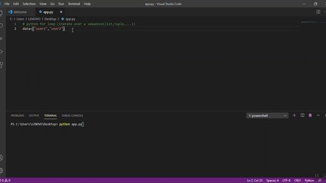 Python For Loop example (Under 1 minute) смотреть онлайн