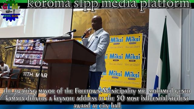 The awaiting Mayor of the FCC Mr. Gento Kamara give a powerful speech at Freetown City Hall. смотреть онлайн