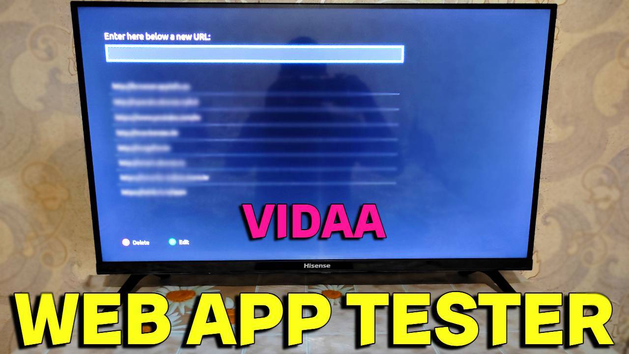 Как установить Web App Tester Hisense Vidaa телевизор ? смотреть онлайн