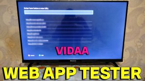 Как установить Web App Tester Hisense Vidaa телевизор ?