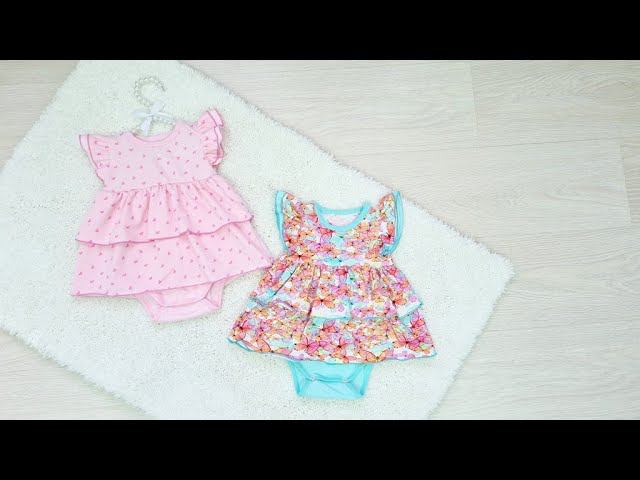 Как сшить детское платье-боди своими руками + выкройка. смотреть онлайн