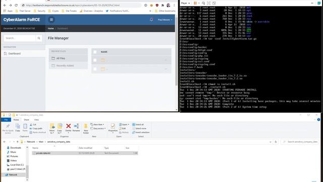 CyberAlarm - Production Build (05-10-20) - RCE PoC смотреть онлайн