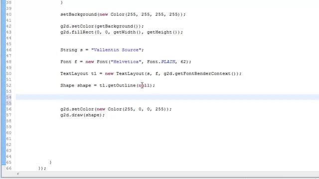 Java Tutorial - Drawing Text Outline смотреть онлайн