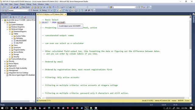 SQL DML Series - Basic SELECT Statement смотреть онлайн
