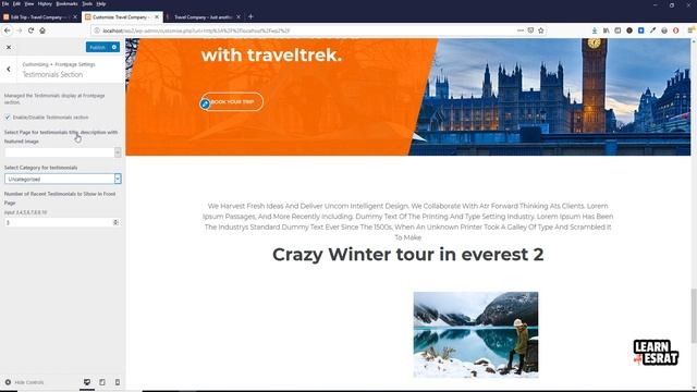 Travel Company wp customization смотреть онлайн