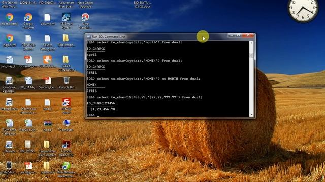How to implement various Conversion Functions (to_char,to_date,to_number) in Oracle 10g Database. смотреть онлайн