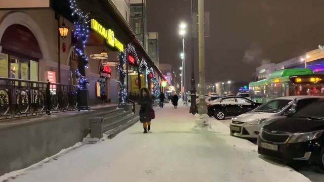 Центр Екатеринбурга в -20C смотреть онлайн