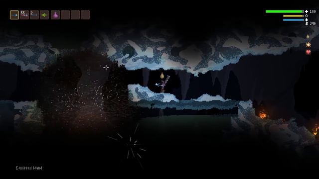 Noita Gameplay - Explaining what every pixel is simulated means смотреть онлайн