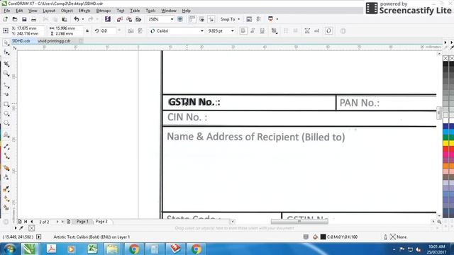HOW TO CREATE GST BILL FORMAT CORELDRAW TUTORIALS смотреть онлайн