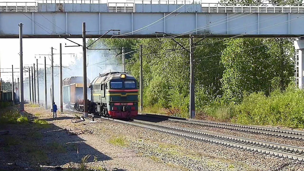 М62-1628, станция Ручьи. смотреть онлайн