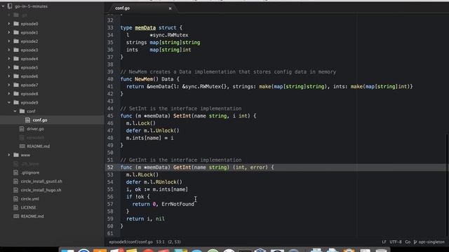 The Optional Singleton Pattern in Go (Episode 9) смотреть онлайн