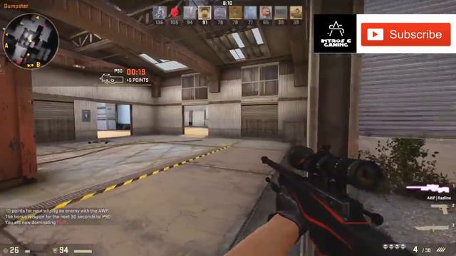 CS:GO | CHINATOWN MAP | AWP REDLINE | GAMEPLAY смотреть онлайн