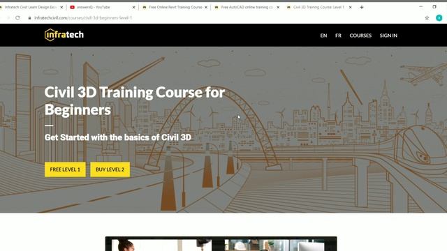 Autodesk AutoCAD Revit Civil 3D Free Courses with Certificate | Infratech Civil смотреть онлайн