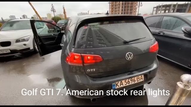 Golf GTI 7 rear lights vs GTI 7.5 LED rear lights. Small comparison смотреть онлайн
