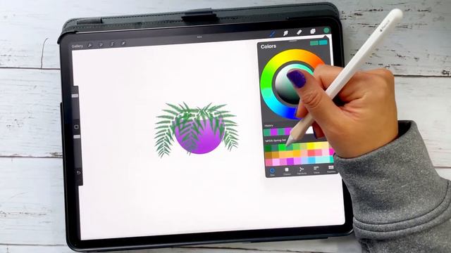 Draw Spring Art in Procreate - Easy! смотреть онлайн
