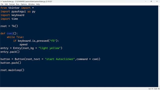 Making a Auto Clicker by Python | pyautogui #2 смотреть онлайн