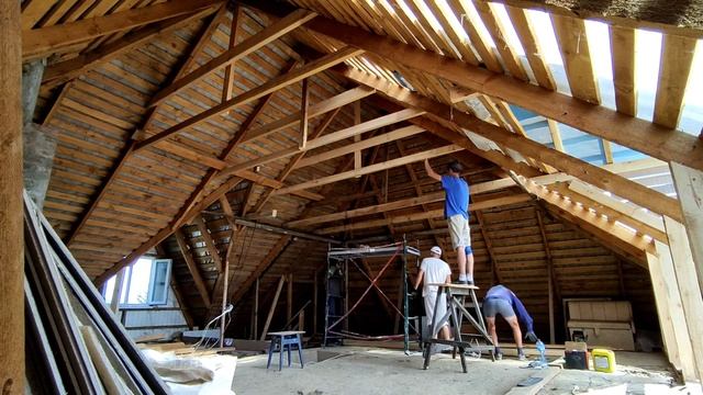 Ремонт крыши.Строительный таймлапс 2021 смотреть онлайн