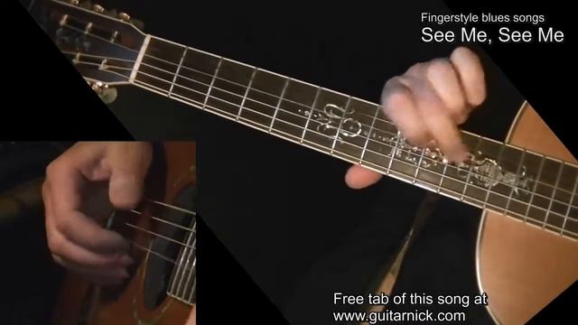 See Me, See Me the best fingerstyle blues + TAB! Acoustic guitar lesson смотреть онлайн