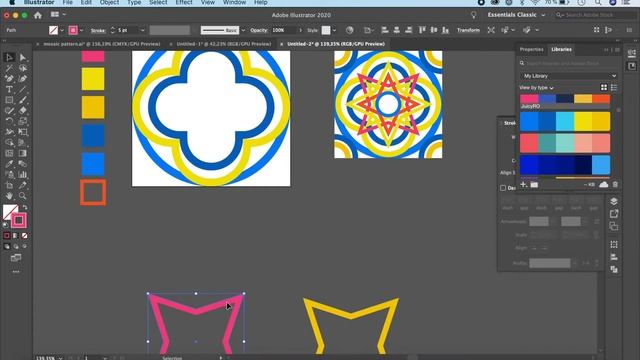 How to create a Seamless Tile Pattern in Adobe Illustrator смотреть онлайн