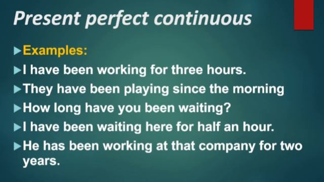 Present perfect continuous in hindi/urdu and English. смотреть онлайн