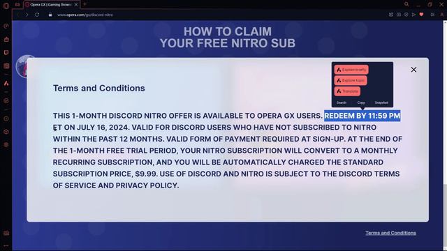 How To Get Free 1 Month Discord Nitro With Opera GX