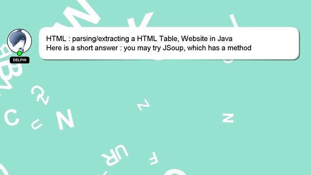 HTML : parsing/extracting a HTML Table, Website in Java смотреть онлайн