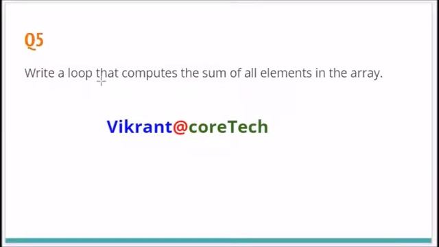 ICSE Java Array One Word One Line MCQ Format смотреть онлайн