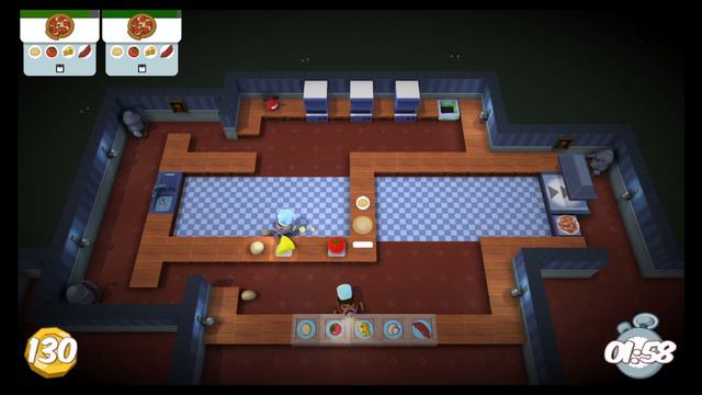 Overcooked Level 4-1 2 Player Co-op 3 Stars (PS4)
