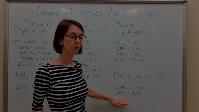 2. Gender Of Russian Nouns