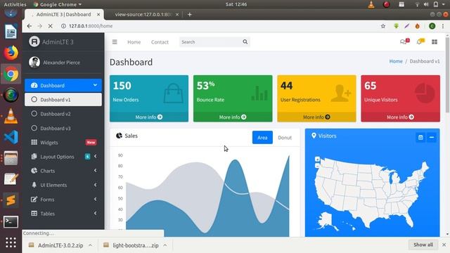 Admin Lte Setup with login logout laravel 6 | Hindi смотреть онлайн