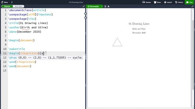 Drawing Figures in LaTeX with TikZ - Lines and Polygons смотреть онлайн