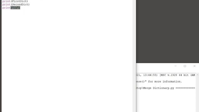 Python Dictionaries - Merging two dictionaries смотреть онлайн