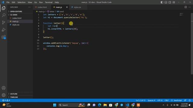 52-dars. Javascriptda Klaviatura trenajori logikasini yasaymiz! Alicoder | alicoder.uz смотреть онлайн