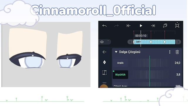 ˚ ₊•✧ Tutorial Eyes Animation // #alightmotion #cinnamoroll #gacha #tutorial   ✧•₊˚