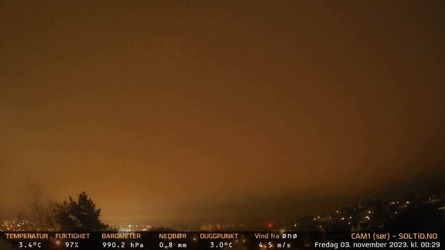 Timelapse Cam 1 - Natt til 3. november 2023 смотреть онлайн