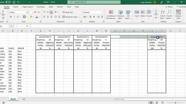 Creating a Markbook in Excel | Part 1 Layout смотреть онлайн