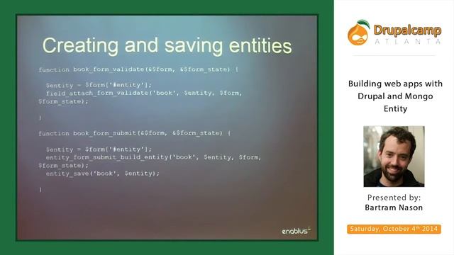DCATL 2014 - Building web apps with Drupal and Mongo Entity смотреть онлайн