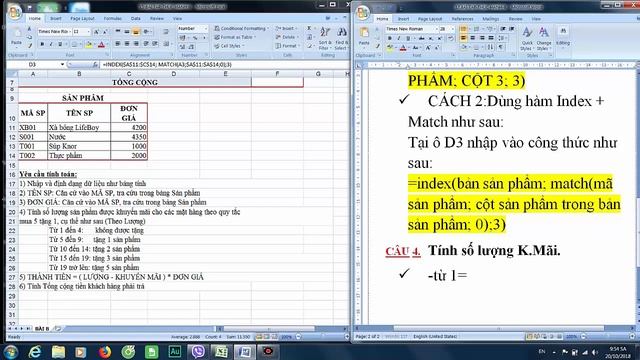 BÀI TẬP THỰC HÀNH EXCEL SỐ 8 смотреть онлайн