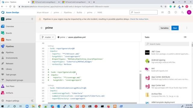 RKTracer: Publish Code Coverage reports to Azure DevOps смотреть онлайн