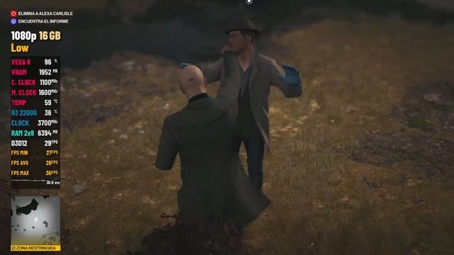 Hitman 3 - Ryzen 3 2200G Vega 8 - 8GB & 16GB - Test смотреть онлайн