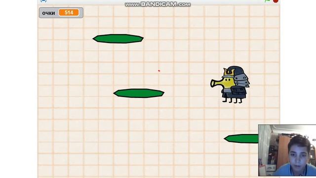 Играю в Doodle jump на компе в программе Scratch!!! смотреть онлайн